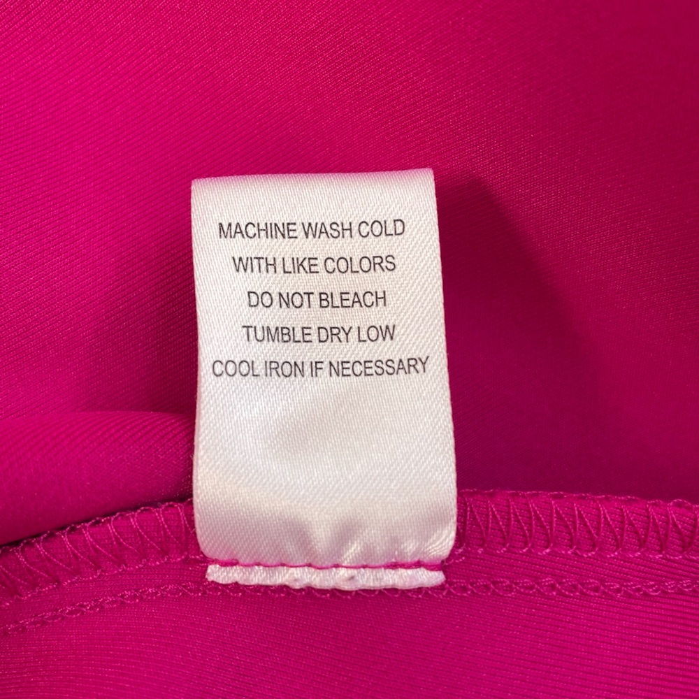 Fuchsia evening gown dress flower petal detail long dress size 10 JM Studio - Picture 9 of 9